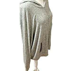 Juicy Couture Women's Size XL Full Zip Hoodie Long Sleeve Gray Bling Y2K Urban